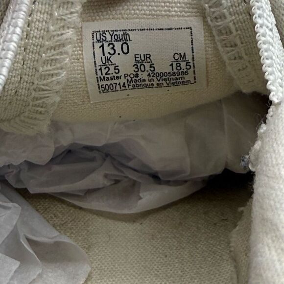 Vans Asher Slip-On Canvas Sneakers The World Is Ours - Kids US 13 - Picture 10 of 11